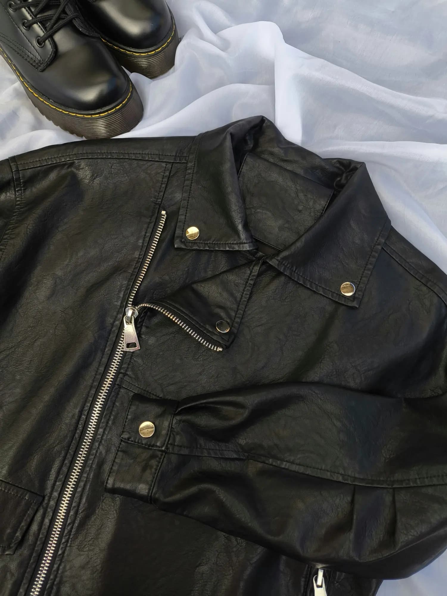 Leather jacket repair and restoration at Enoch Tailor Shop Arlington Heights